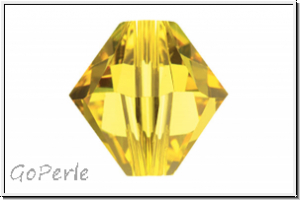 Swarovski Bicone 5328, 4mm, 226 - light topaz, 25 Stk.